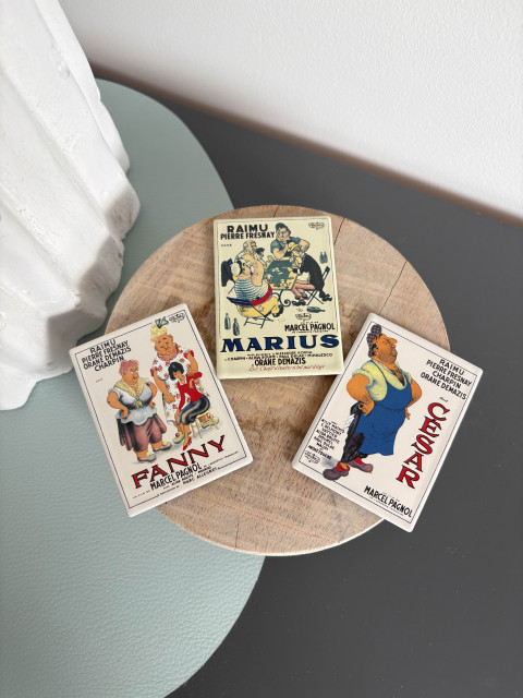 Plaque métal vintage film pagnol marius , décoration murale